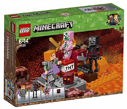 Brinquedo - LEGO Minecraft - O Combate de Nether - 21139