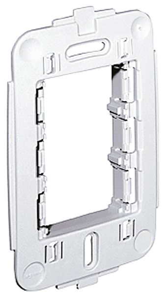 Iluminação & Elétricos - Suporte para Placa 4x2 Legrand Pial Plus - para até 3 Módulos - Branco - 612122