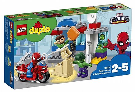 Brinquedo - LEGO Duplo - As Aventuras do Homem-Aranha e Hulk - 10876
