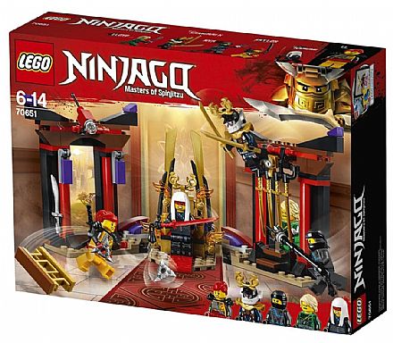 Brinquedo - LEGO Ninjago - Confronto na Sala do Trono - 70651