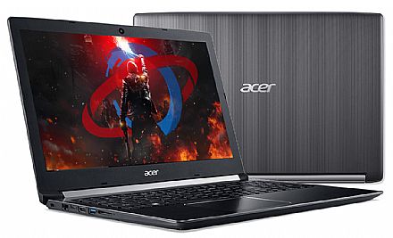 Notebook - Notebook Acer Aspire A515-51G-53T9 - Tela 15.6", Intel i5 7200U, 12GB, HD 1TB, GeForce 940MX 2GB, Windows 10