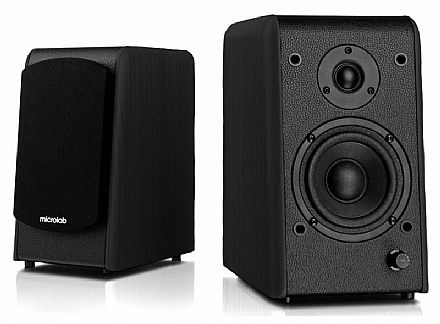 Caixa de Som - Caixa de Som 2.0 Bluetooth Microlab B77-BT - 64W RMS - Bivolt - Preta