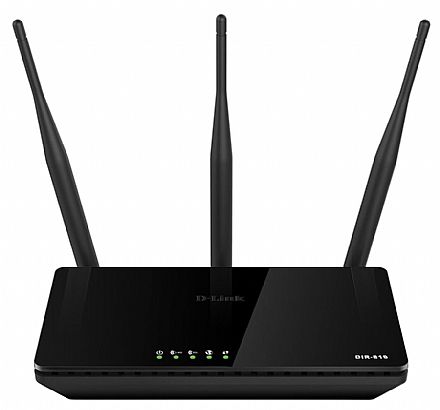 Roteador, Repetidor & Acess Point - Roteador Wi-Fi D-Link DIR-819 AC750 - Dual Band 2.4 GHz e 5 GHz - 3 Antenas de 5dBi