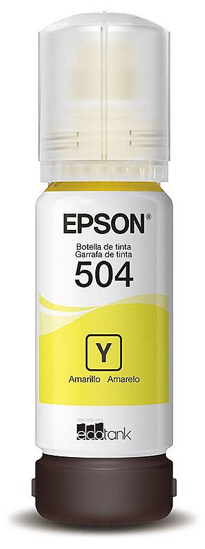 Cartucho - Refil de Tinta Epson T504420-AL - 70ml - Amarelo - Para Multifuncionais Tanque de Tinta Epson L4150/ L4160/ L6161/ L6171/ L6191 - Outlet