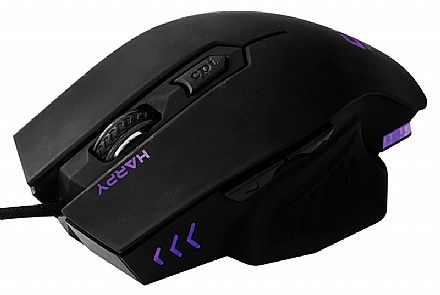 Mouse - Mouse Gamer C3Tech Harpy - 3200dpi - 1ms - 6 Botões - com LED - MG-100BK