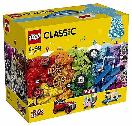 Brinquedo - LEGO Classic - Peças Sobre Rodas - 10715