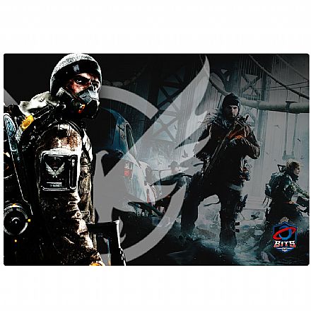 Mouse pad - Mousepad Bits Gamer The Division - Médio: 360 x 250mm