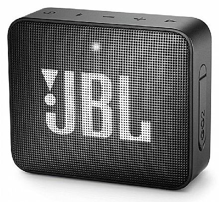 Caixa de Som - Caixa de Som Portátil JBL GO 2 - Bluetooth - À prova D`Água - 3W - Preto - JBLGO2BLKBR