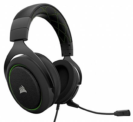 Fone de Ouvido - Headset Corsair Gaming HS50 - com Controle de Volume - Conector P2 - Verde - CA-9011171-NA