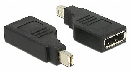 Cabo & Adaptador - Adaptador Conversor Mini DisplayPort para DisplayPort - (Mini Dport M X Dport F)