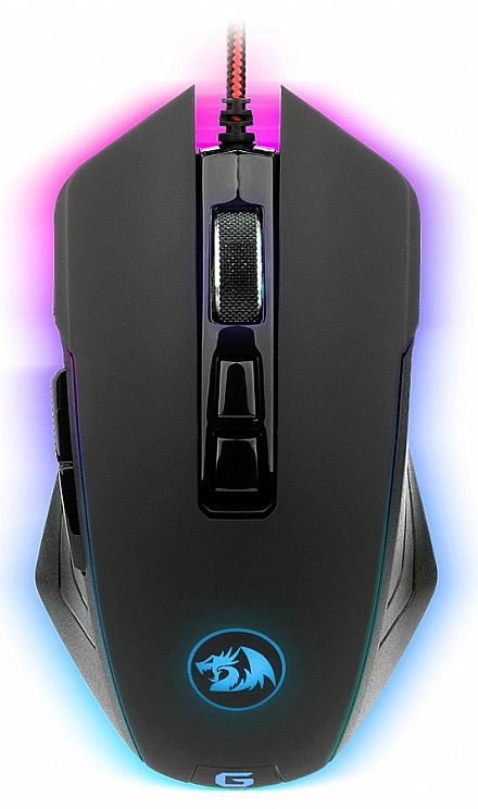 Mouse - Mouse Gamer Radragon Dagger Chroma M715 - 10000dpi - com LED RGB - 7 Botões Programáveis