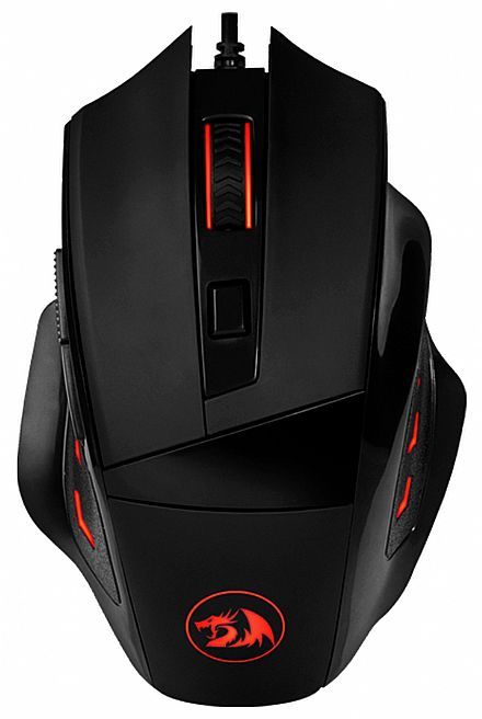 Mouse - Mouse Gamer Redragon Phaser M609 - 3200dpi - com LED - 6 Botões Programáveis