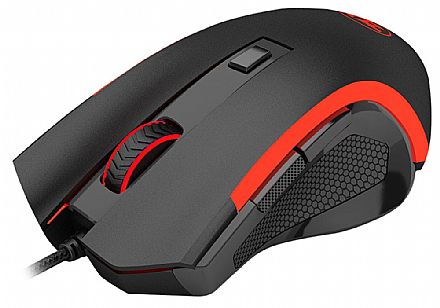 Mouse - Mouse Gamer Redragon Nothosaur M606 - 3200dpi - com LED - 6 Botões Programáveis