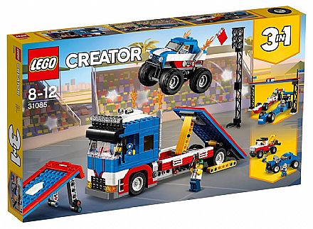 Brinquedo - LEGO Creator - Modelo 3 em 1: Espetáculo em Quatro Rodas - 31085