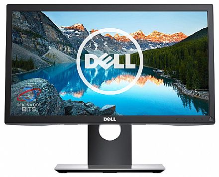 Monitor - Monitor 19.5" Dell P2018H - HD - Vertical - Regulagem de Altura e Rotação - Suporte VESA - 5ms - 60Hz - USB - Displayport/HDMI/VGA - Outlet - Garantia 90 dias