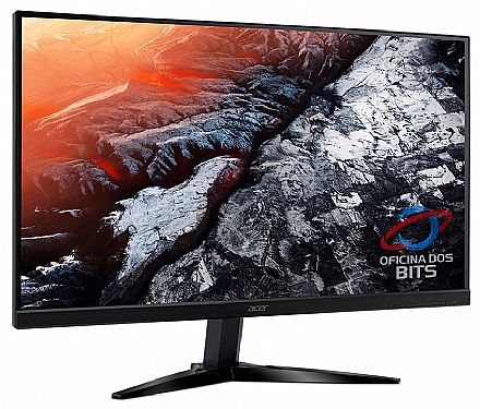 Monitor - Monitor 27" Acer Gamer KG271- Full HD - 1ms - 75Hz - FreeSync - Alto-Falantes embutidos - Suporte VESA - HDMI/VGA