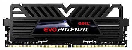 Memória para Desktop - Memória 4GB DDR4 2400MHz Geil EVO Potenza - CL16 - GAPB44GB2400C16SC
