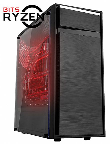Computador Gamer - PC Gamer Bits AMD Ryzen 3 2200, 8GB, HD 1TB, GeForce GTX 1050 Ti
