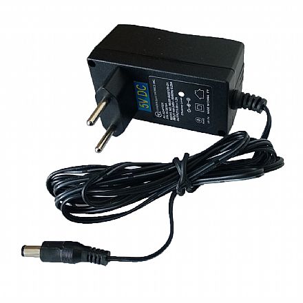 Segurança CFTV - Fonte 5V 1.2A - Plug 4.0 x 1.7mm - Bivolt - MU06-B050120-D1