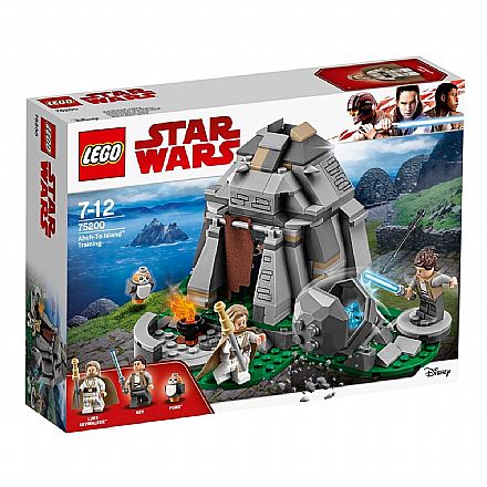 Brinquedo - LEGO Star Wars - Treinamento na Ilha Ahch-To - 75200