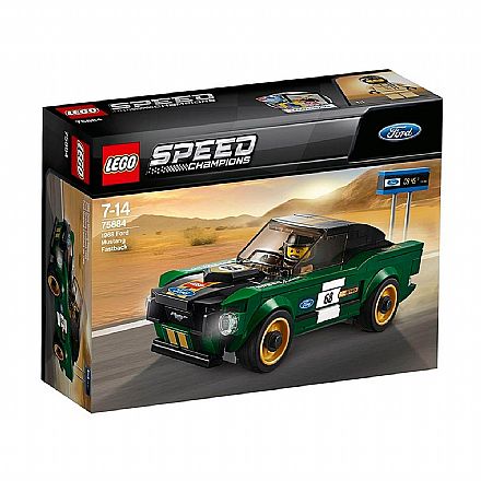 Brinquedo - LEGO Speed Champions - Ford Mustang Fastback 1968 - 75884