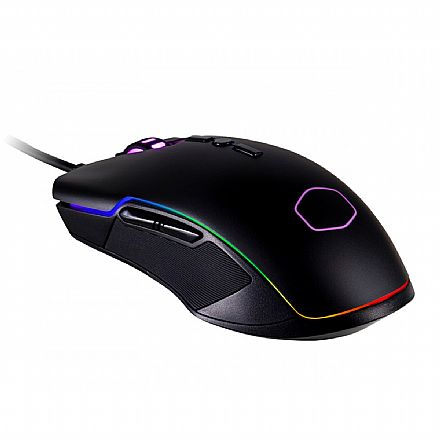 Mouse - Mouse Gamer Cooler Master CM310 - 10000dpi - com LED RGB - 8 Botões - CM-310-KKWO2