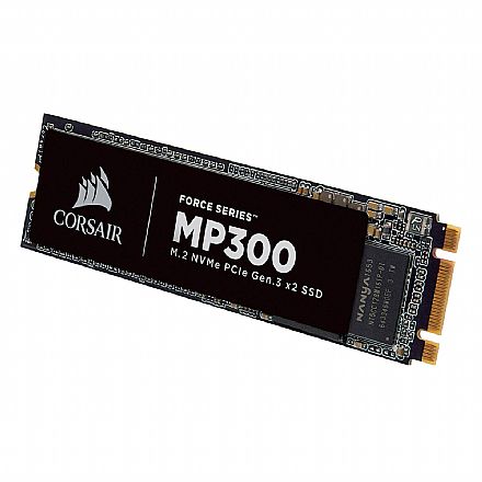 SSD - SSD M.2 120GB Corsair Force Series MP300 - NVMe - Leitura 1520MB/s - Gravação 460MB/s - 3D NAND