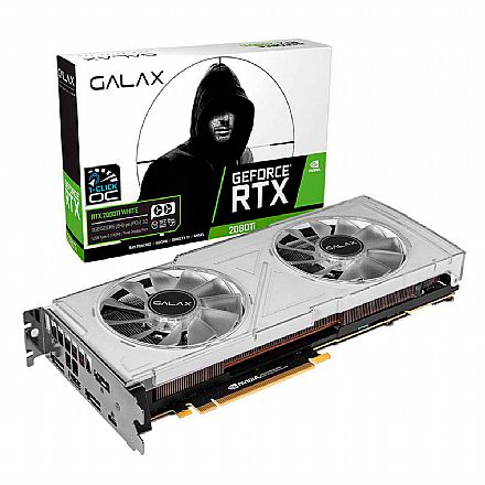 Placa de Vídeo - GeForce RTX 2080 Ti 11GB GDDR6 352bits - Dual White - 1-Click OC - Galax 28IULBUCT4KW