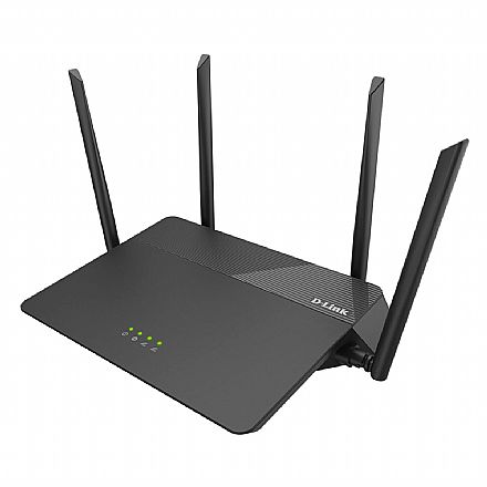 Roteador, Repetidor & Acess Point - Roteador Wi-Fi D-Link DIR-878 AC1900 - Alta potência 1000mW - Gigabit - Dual Band 2.4 GHz e 5 GHz - Tecnologia MU-MIMO - 4 Antenas de 5dBi