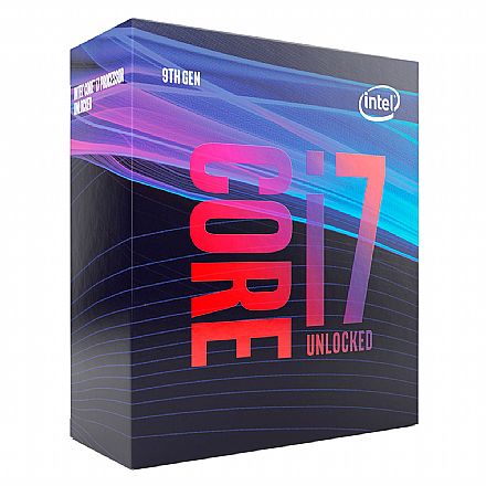 Processador Intel - Intel® Core i7 9700K - LGA 1151 - 3.6GHz (Turbo 4.9GHz) - Cache 12MB - 9ª Geração Coffee Lake Refresh - BX80684I79700K - Sem Cooler