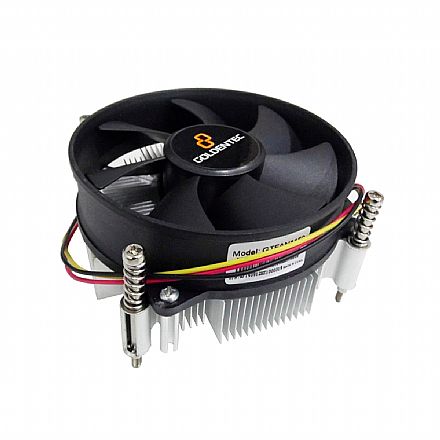 Cooler para Intel - Soquete LGA 1200 / 1150 / 1151 / 1155 / 1156 - Goldentec GTFAN1150 Cooler CPU - Cooler para Intel - Soquete LGA 1200 / 1150 / 1151 / 1155 / 1156 - Goldentec GTFAN1150