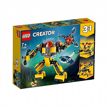 Brinquedo - LEGO Creator - Modelo 3 em 1: Exploração Subaquática - 31090