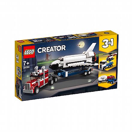 Brinquedo - LEGO Creator - Modelo 3 em 1: Veículo Transportador - 31091