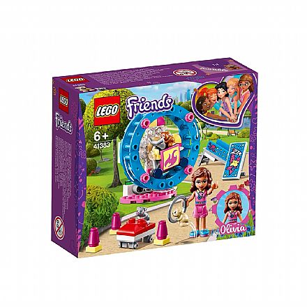 Brinquedo - LEGO Friends - Playground do Hamster da Olivia - 41383