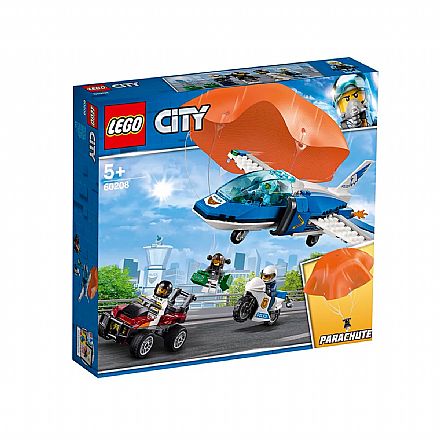 Brinquedo - LEGO City - Detenção de Para-quedas - 60208
