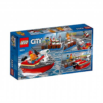 Brinquedo - LEGO City - Incêndio na Doca - 60213