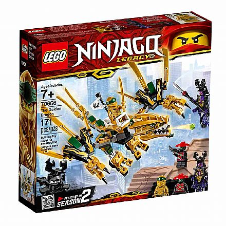 Brinquedo - LEGO Ninjago - Dragão Dourado 70666
