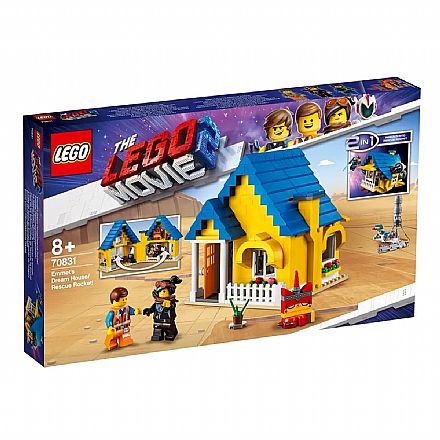 Brinquedo - LEGO The Movie - 2 em 1: Casa dos Sonhos e Foguete - 70831