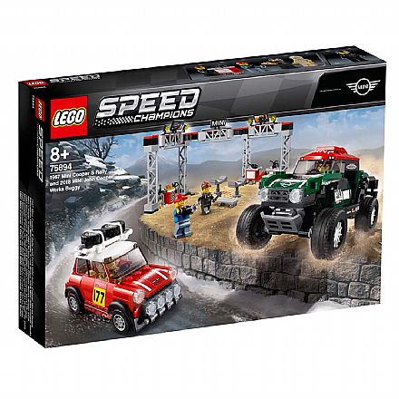 Brinquedo - LEGO Speed Champions - 1967 Mini Cooper S Rally e 2018 MINI John Cooper Works Buggy - 75894