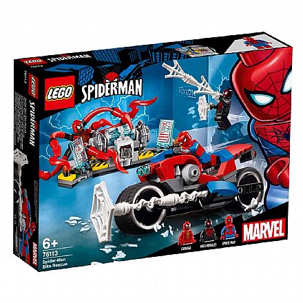 Brinquedo - LEGO Marvel Super Heroes - A Moto do Homem-Aranha - 76113