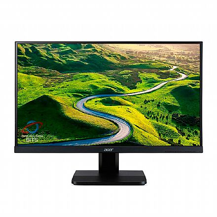 Monitor - Monitor 27" Acer VA270H - Full HD - Suporte VESA - 60Hz - Som Integrado - HDMI/DVI/VGA