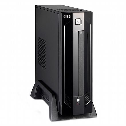 Gabinete - Gabinete K-Mex GI-9D89 - Micro ITX - Preto Piano - com Fonte 180W