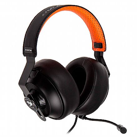 Headset Gamer Cougar Phontum - Microfone Removível - Almofadas Intercambiáveis - Conector P2 - CGR-P53NB-500 Fone de Ouvido - Headset Gamer Cougar Phontum - Microfone Removível - Almofadas Intercambiáveis - Conector P2 - CGR-P53NB-500