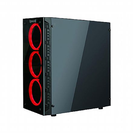 Gabinete - Gabinete Gamer Redragon Trailbreaker - Coolers RGB - Lateral em Acrílico e Frontal em Vidro Temperado - GC603 * Liquidação Open Box