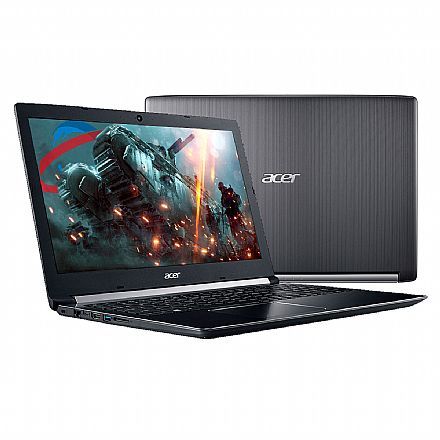 Notebook - Notebook Acer Aspire A515-51G-71CN - Tela 15.6", Intel i7 7500U, 12GB, SSD 240GB, GeForce 940MX 2GB, Windows 10