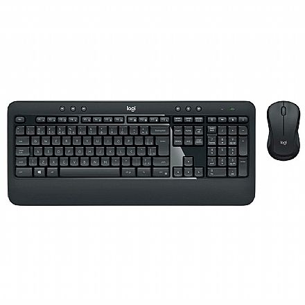 Kit Teclado e Mouse - Kit Teclado e Mouse sem Fio Logitech MK540 Advanced - Tecnologia Unifying - ABNT2 - 920-008674