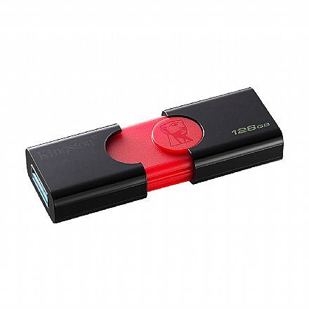 Pen Drive - Pen Drive 128GB Kingston DataTraveler 106 - USB 3.0 - DT106/128GB