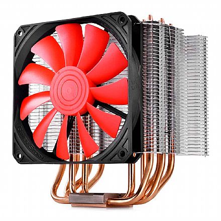 Cooler CPU - Cooler DeepCool Gamer Storm Lucifer K2 - AMD / Intel - Vermelho
