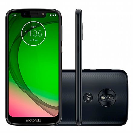 Smartphone - Smartphone Motorola Moto G7 Play - Tela 5.7" HD+, 32GB, Dual Chip 4G, Câmera 13MP, Leitor de Digital - Indigo - XT1952-2