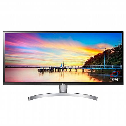 Monitor - Monitor 34" LG 34WK650 - IPS Full HD UltraWide 2560x1080 - com HDR - Som integrado - Suporte VESA - DisplayPort/HDMI